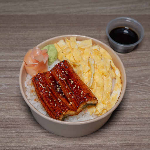 Japanese Boiled Unagi with Rice 