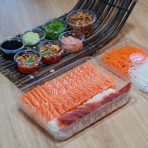 Salmon with Hokkigai (500g)