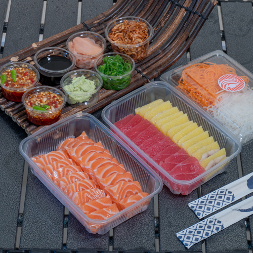 Salmon with Nishin and Tuna - Mix Set.