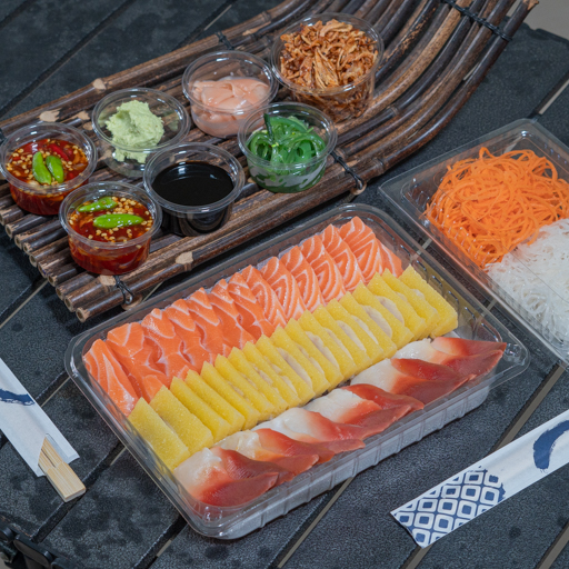 Salmon with Nishin and Hokkigai (500g)