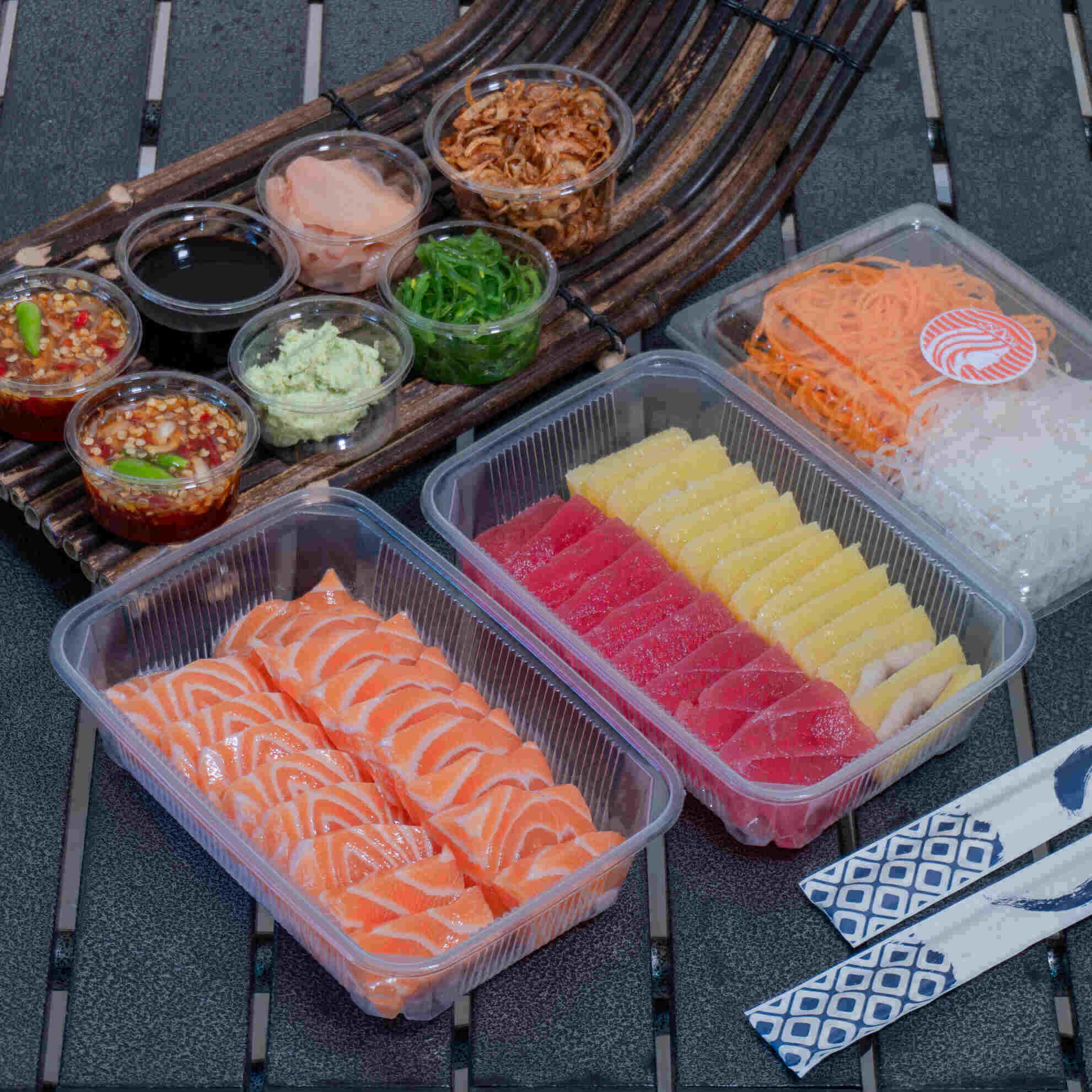 Salmon with Nishin and Tuna - Mix Set.